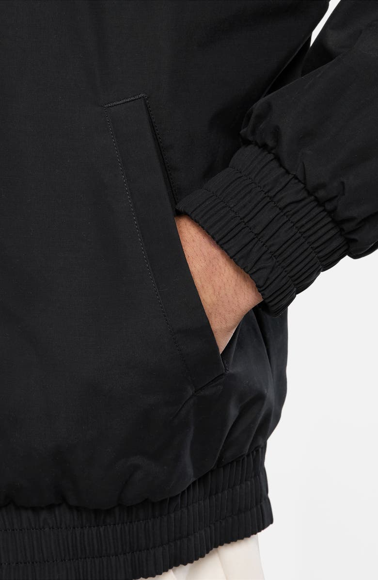 Nike Club Fleece Futura Jacket, Alternate, color, Black/ White