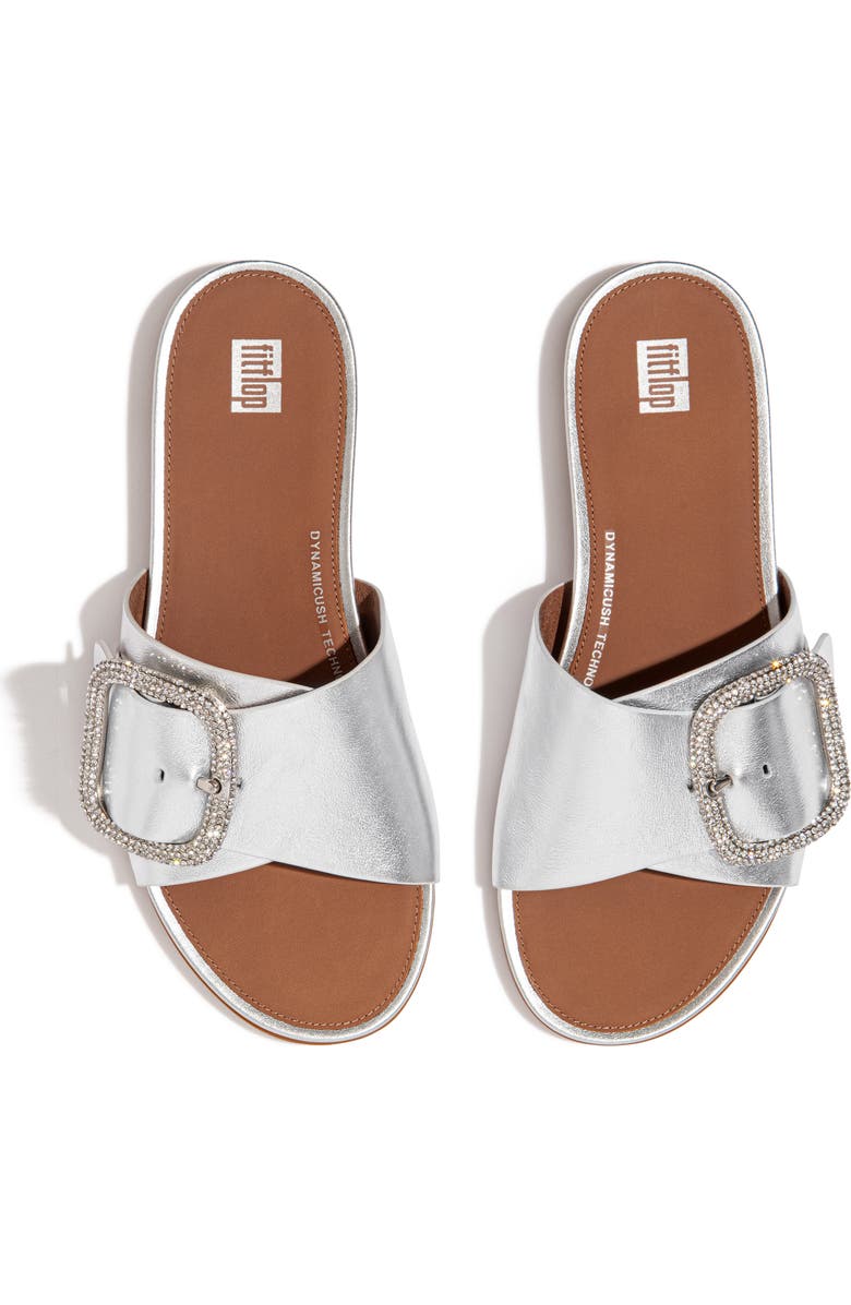 FitFlop Gracie Slide Sandal, Alternate, color, Silver