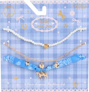 Capelli New York Kids' 3-Piece Horse Layered Necklace Set