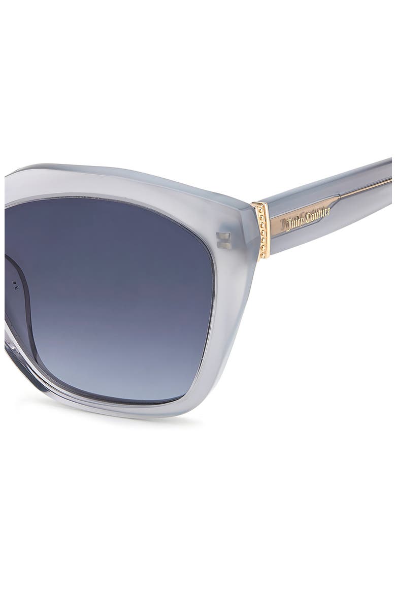 JU 634/G/S 55mm Gradient Cat Eye Sunglasses, Alternate, color, CRYSTAL GREY