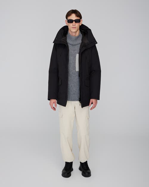 Quartz Co. Grant | Hooded Down Winter Jacket In Black