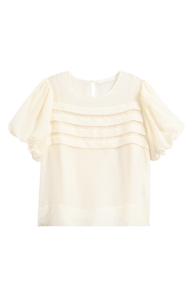 Wyeth Layered Front Puff Sleeve Top, Alternate, color, Cream