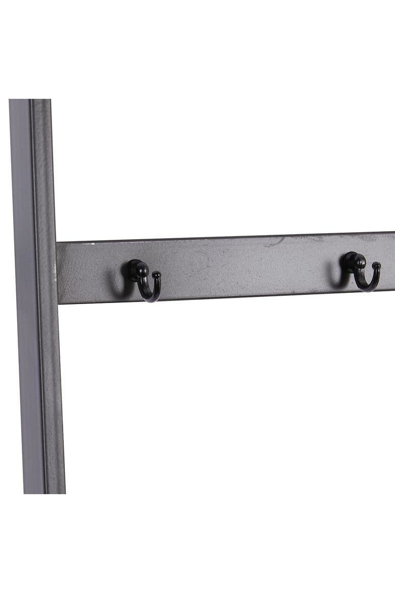 Black Metal 6-Rack Ladder, Alternate, color, BLACK