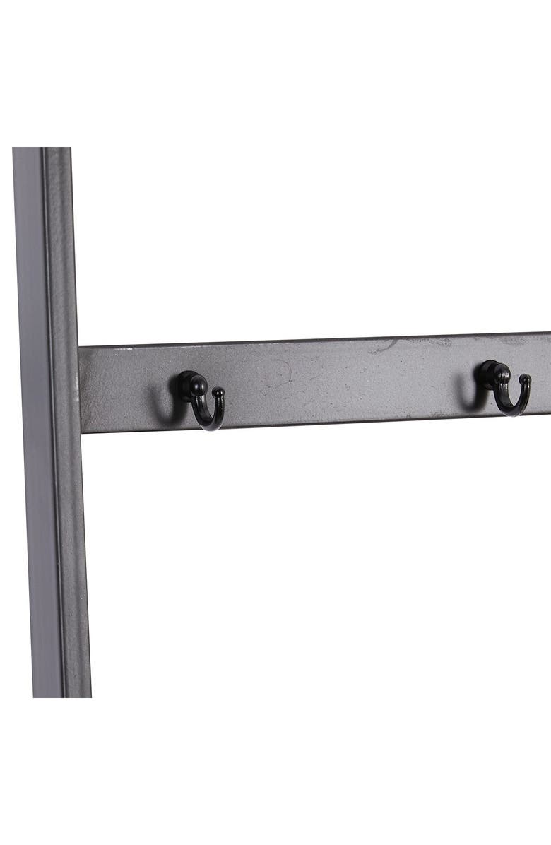 WILLOW ROW Black Metal 6-Rack Ladder, Alternate, color, Black