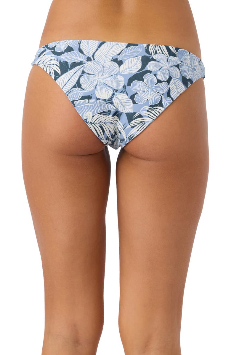 O'Neill Palmetto Floral Stripe Rockley Bikini Bottoms, Alternate, color, Multi Colored