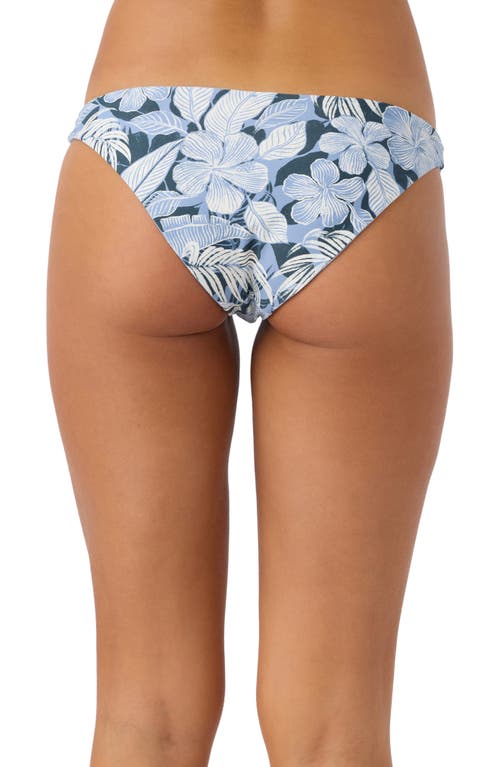 O'neill Palmetto Floral Stripe Rockley Bikini Bottoms In Multi Colored