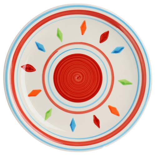 Gibson Home Heidy 12 Piece Hand Painted Durastone Dinnerware Set In Multi