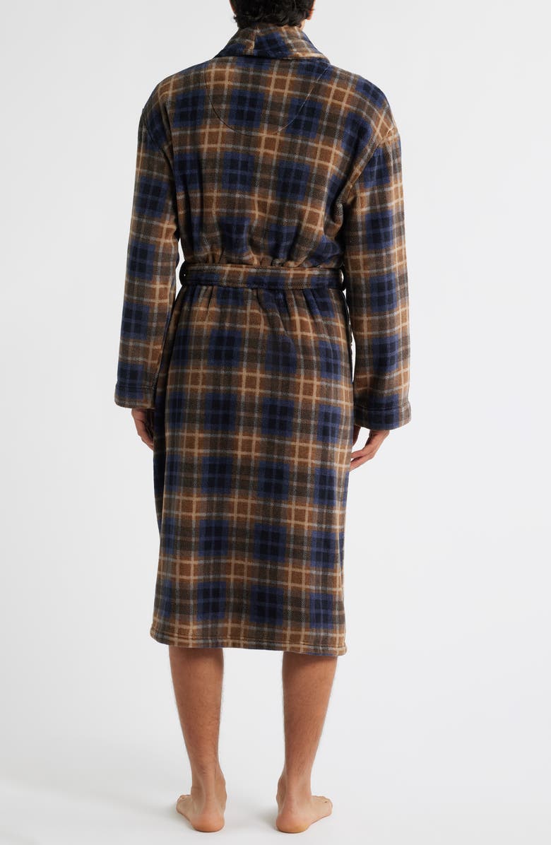 Majestic International Smoky Mountain Plush Fleece Robe, Alternate, color, Sienna