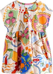 NEXT Kids' Amalfi Print Cotton Jersey Dress
