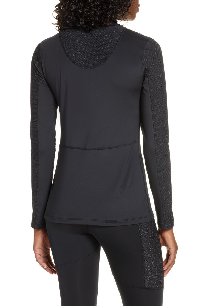 Pro Warm Hollywood Long Sleeve Top, Alternate, color, BLACK/ CLEAR