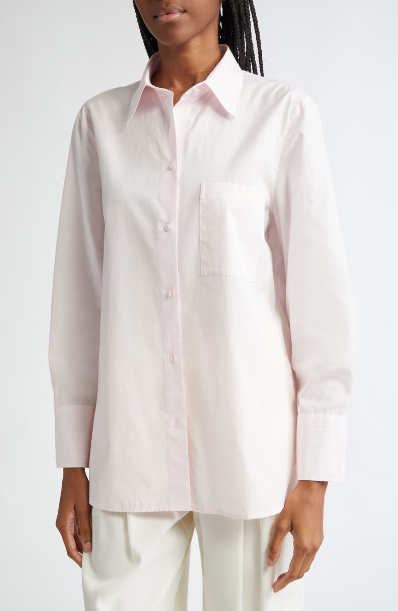 Vince Relaxed Fit Button-Up Shirt, Alternate, color, Ballet