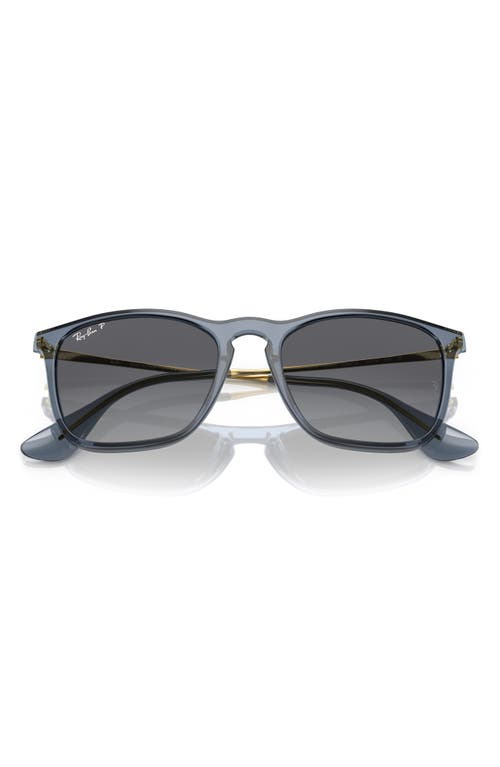 Ray Ban Ray-ban 54mm Gradient Polarized Square Sunglasses In Gray