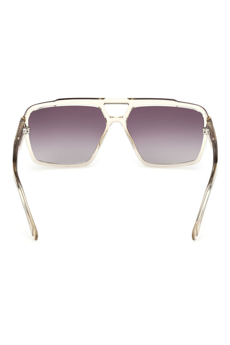 Navigator Sunglasses, Alternate, color, SHINY BEIGE / GRADIENT