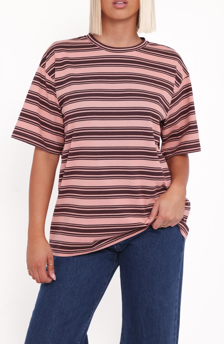 Petal & Pup Zestora Stripe Top, Alternate, color, White/ Pink