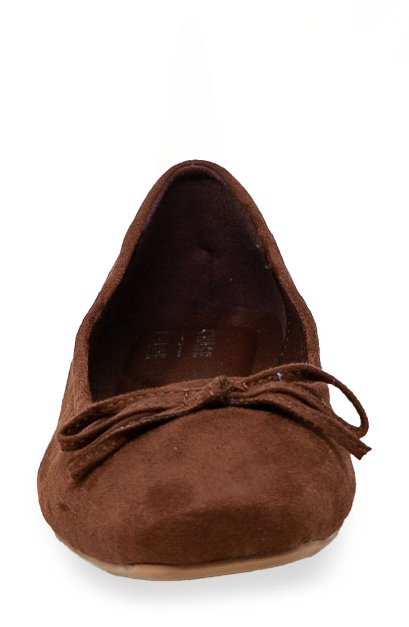 CHASE AND CHLOE Bow Ballet Flat, Alternate, color, Brown