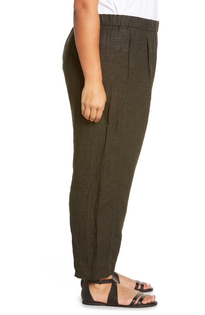 Eileen Fisher Pucker Organic Linen Crop Lantern Pants, Alternate, color, 