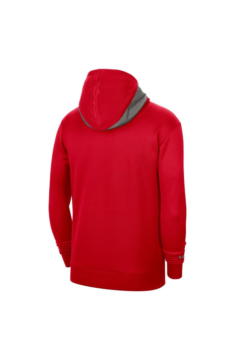 Nike Men's Nike Scarlet Ohio State Buckeyes Team Basketball Spotlight Performance Pullover Hoodie, Alternate, color, 