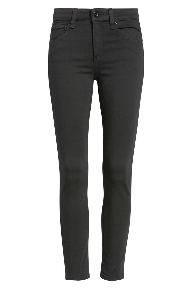 Cate Classic Straight HIGHLUXE™ Jeans, Alternate, color, BLACK