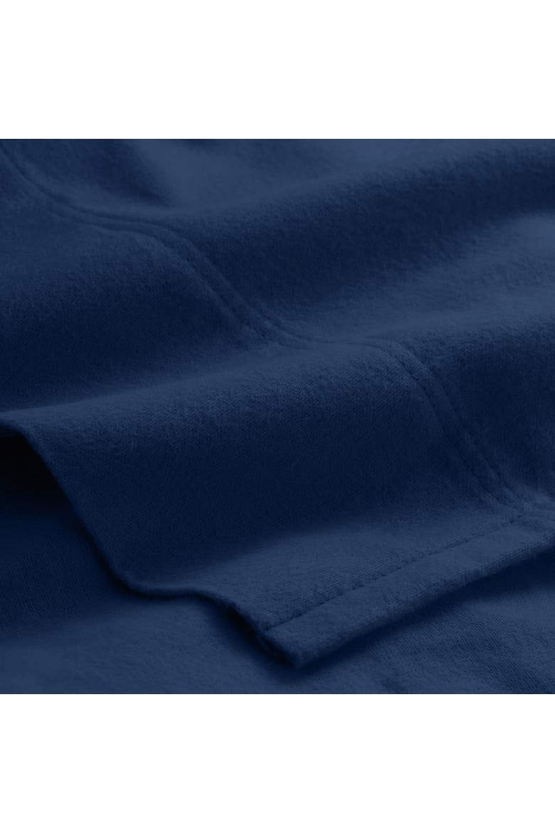 100% Organic Cotton Flannel Sheet Set, Alternate, color, Dark Blue
