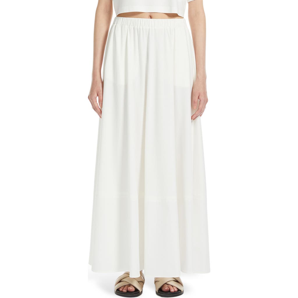 Mm Roal Modal Blend Maxi Skirt In White