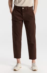Ronen Chen Brisbane Straight-Leg Cropped Trousers