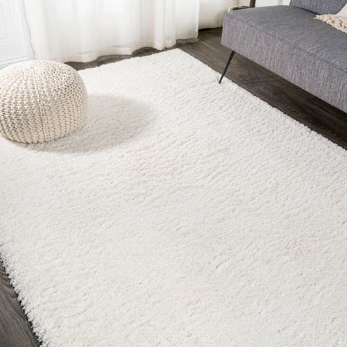 Jonathan Y Groovy Solid Shag Area Rug In Gray