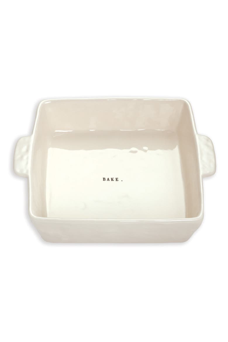 Ceramic Bake Dish, Main, color, WHITE
