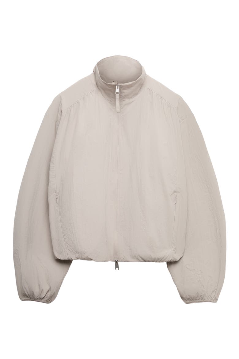 Funnel Neck Jacket, Alternate, color, GREY
