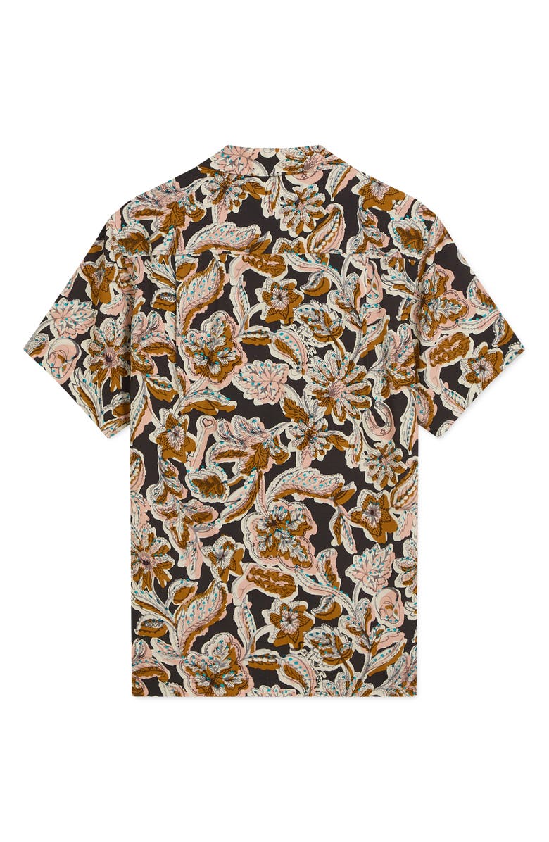 Scotch & Soda Relaxed Fit Print Short Sleeve Button-Up Shirt, Alternate, color, Lucky Bandana Multi