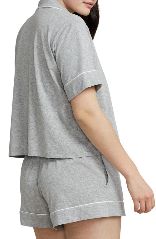 Polo Ralph Lauren Jersey Short Pajamas In Gray