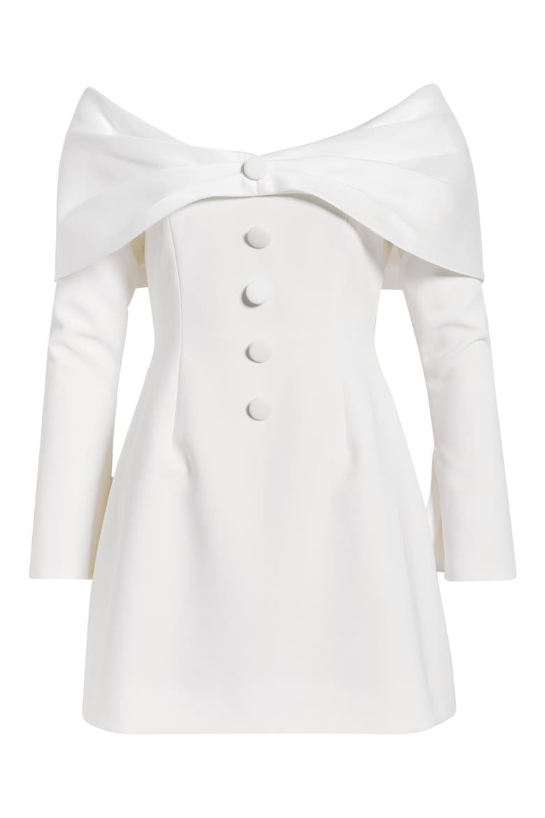 The Ultimate Muse Bow Minidress, Alternate, color, WHITE