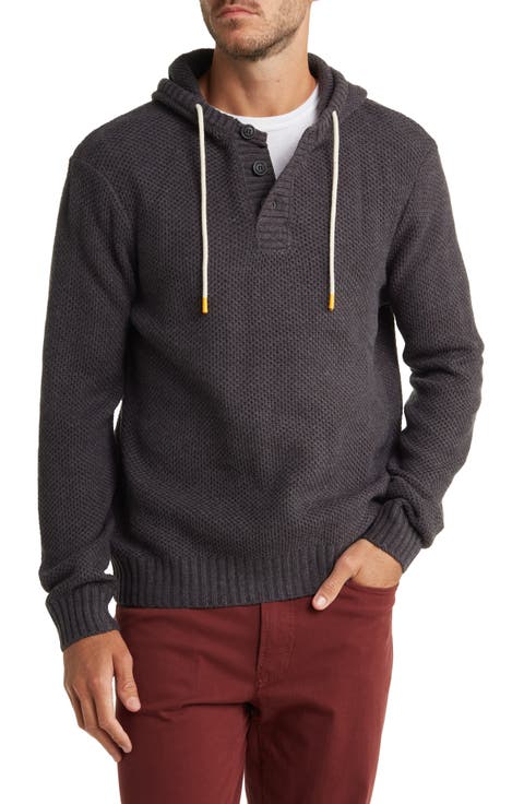Textured Knit Hoodie