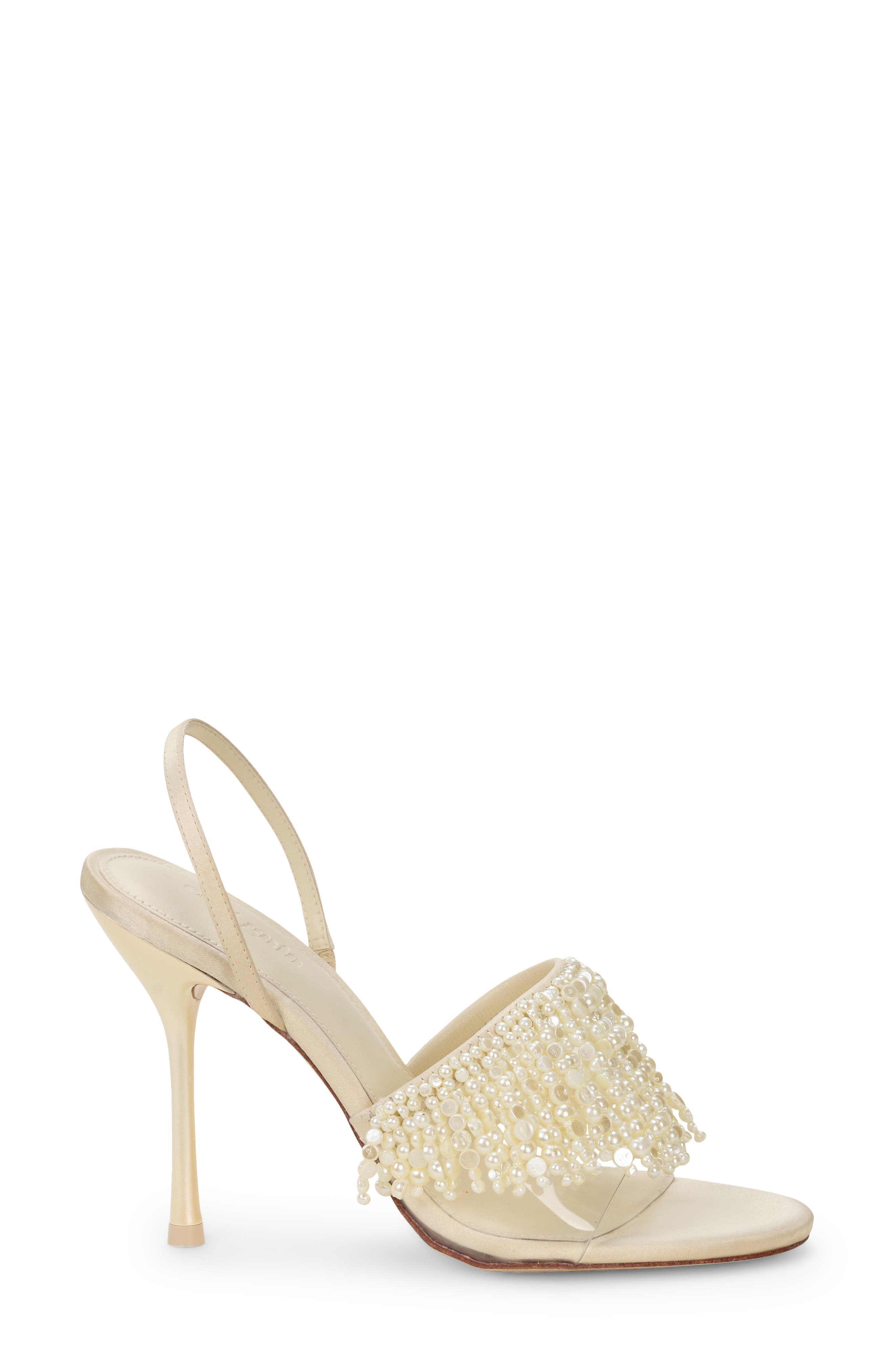 Cult Gaia Cassia Imitation Pearl Slingback Sandal, Alternate, color, 