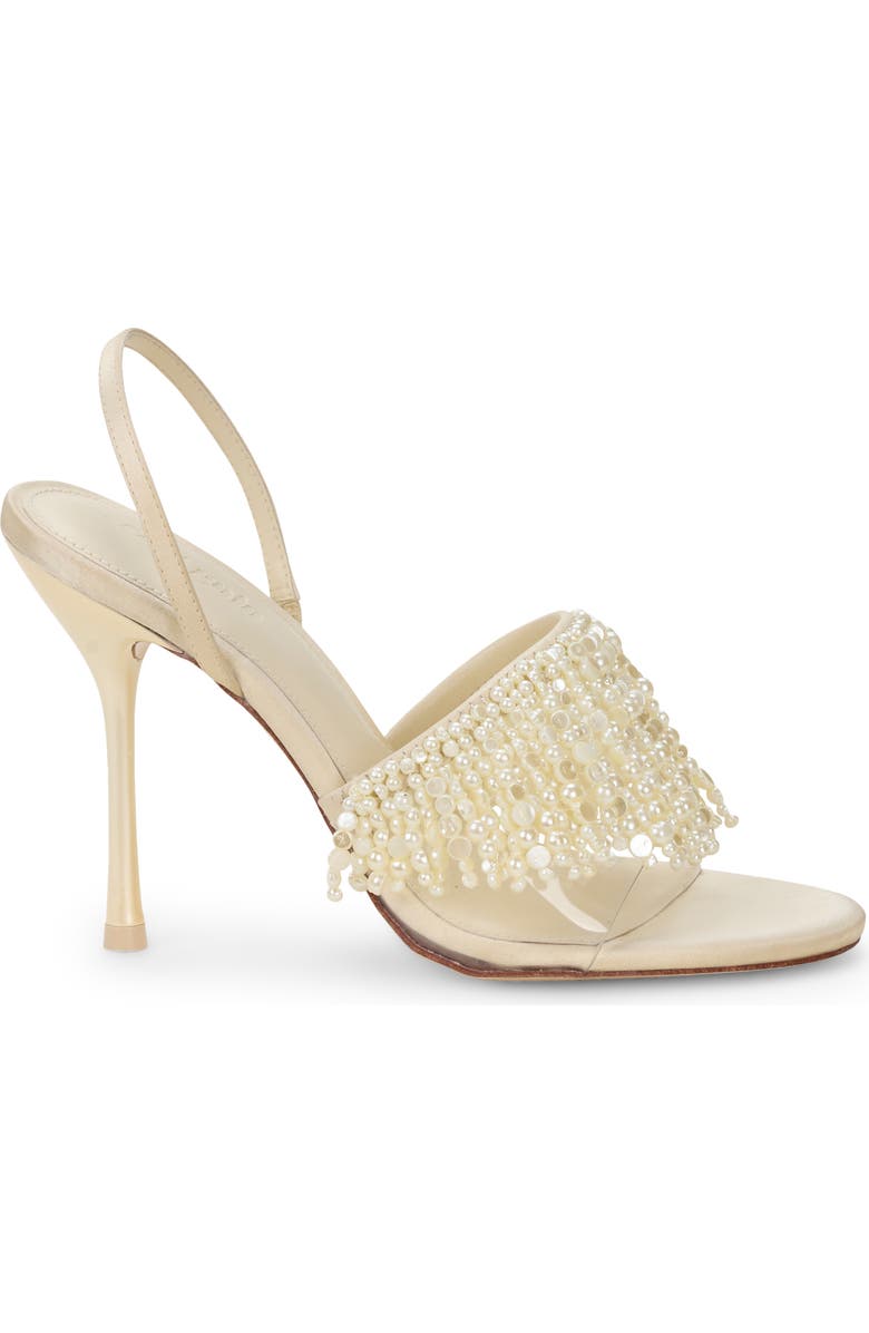 Cult Gaia Cassia Imitation Pearl Slingback Sandal, Alternate, color,