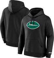 FANATICS Men's Fanatics  Black New York Jets Legacy Fleece Pullover Hoodie