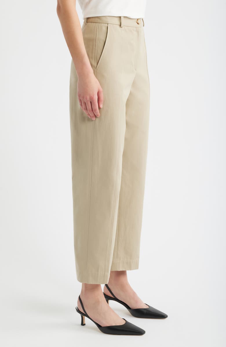 BOSS Tecarino Cotton Ankle Pants, Alternate, color, Pumice