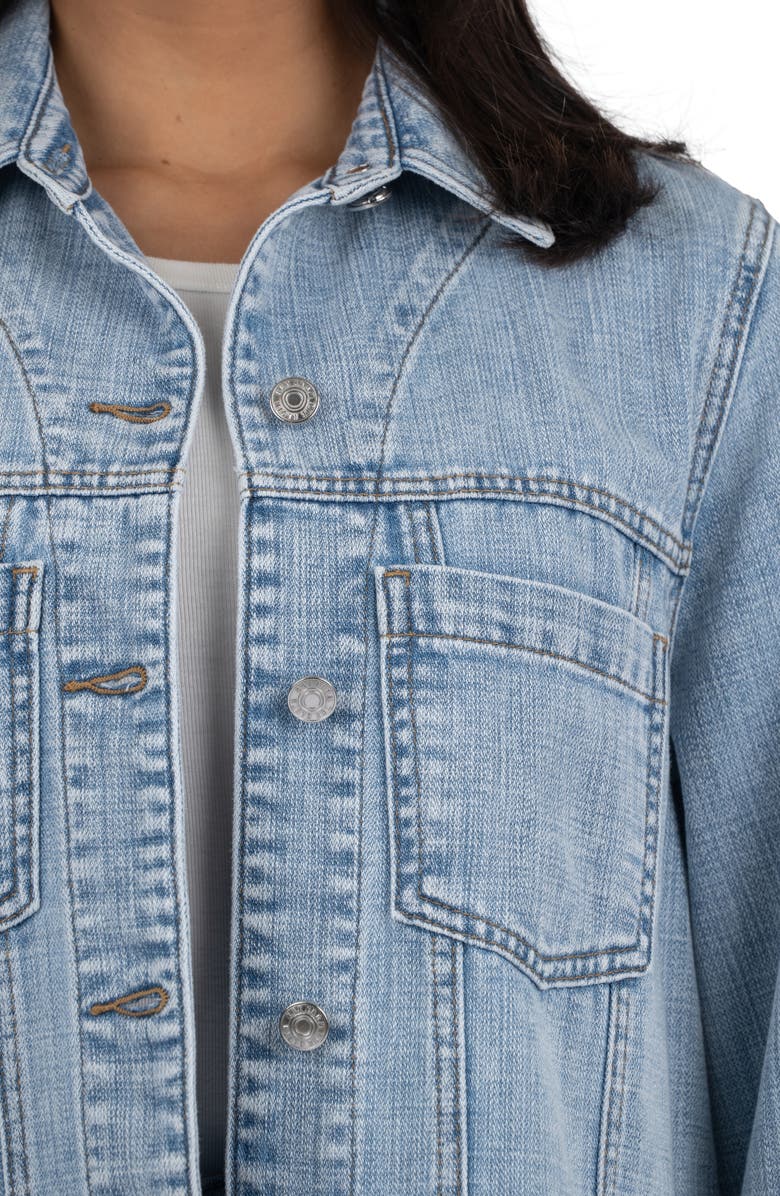 KUT from the Kloth Bailey Stretch Denim Jacket, Alternate, color, Light Wash