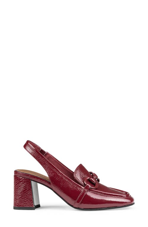 Donald Pliner Slingback Bit Loafer Pump In Red