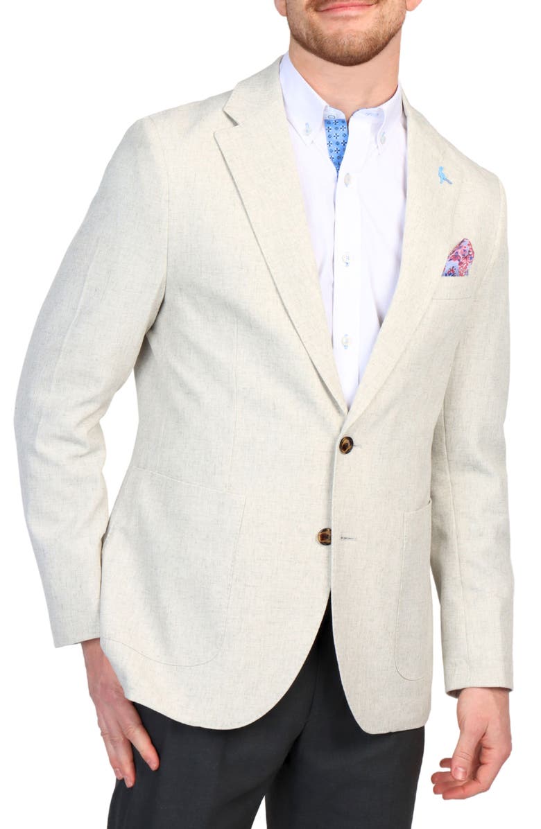 TailorByrd Textured Crosshatch Sport Coat, Main, color, Beige