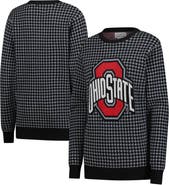 Uscape Apparel Unisex Uscape Apparel Black Ohio State Buckeyes Renew Knit Vintage Houndstooth Sweater