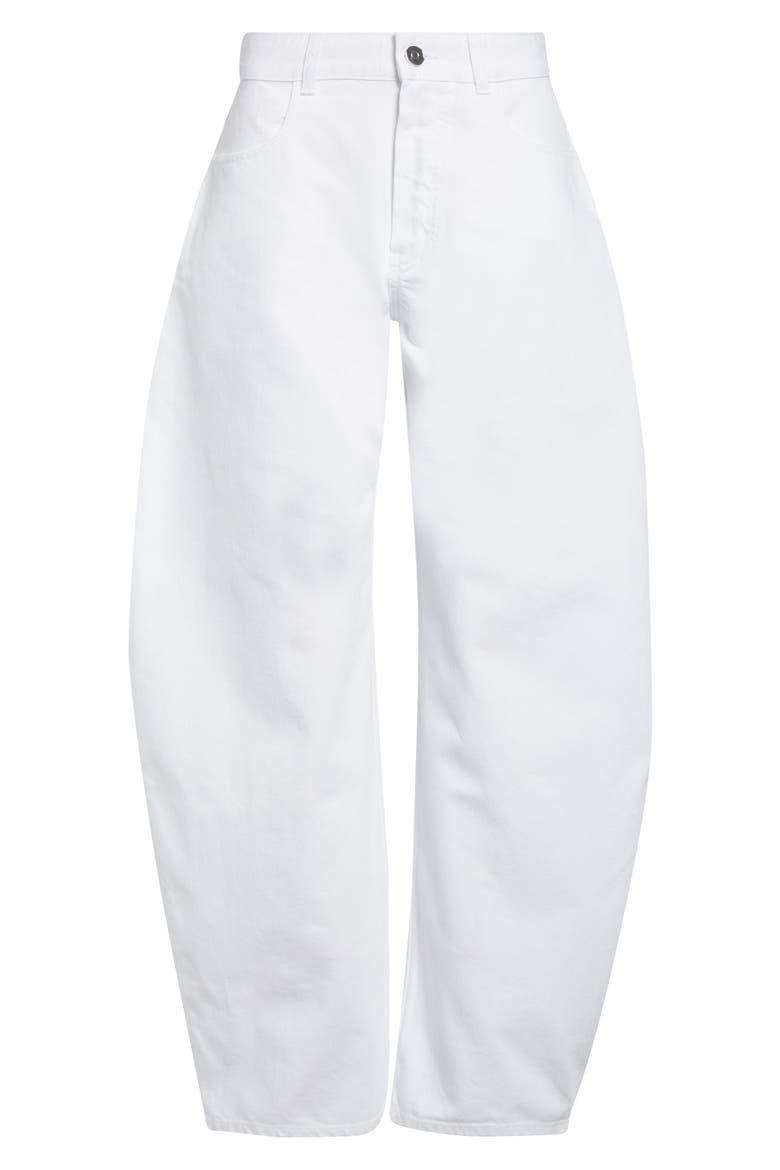 Low Round Jeans, Alternate, color, BLANC