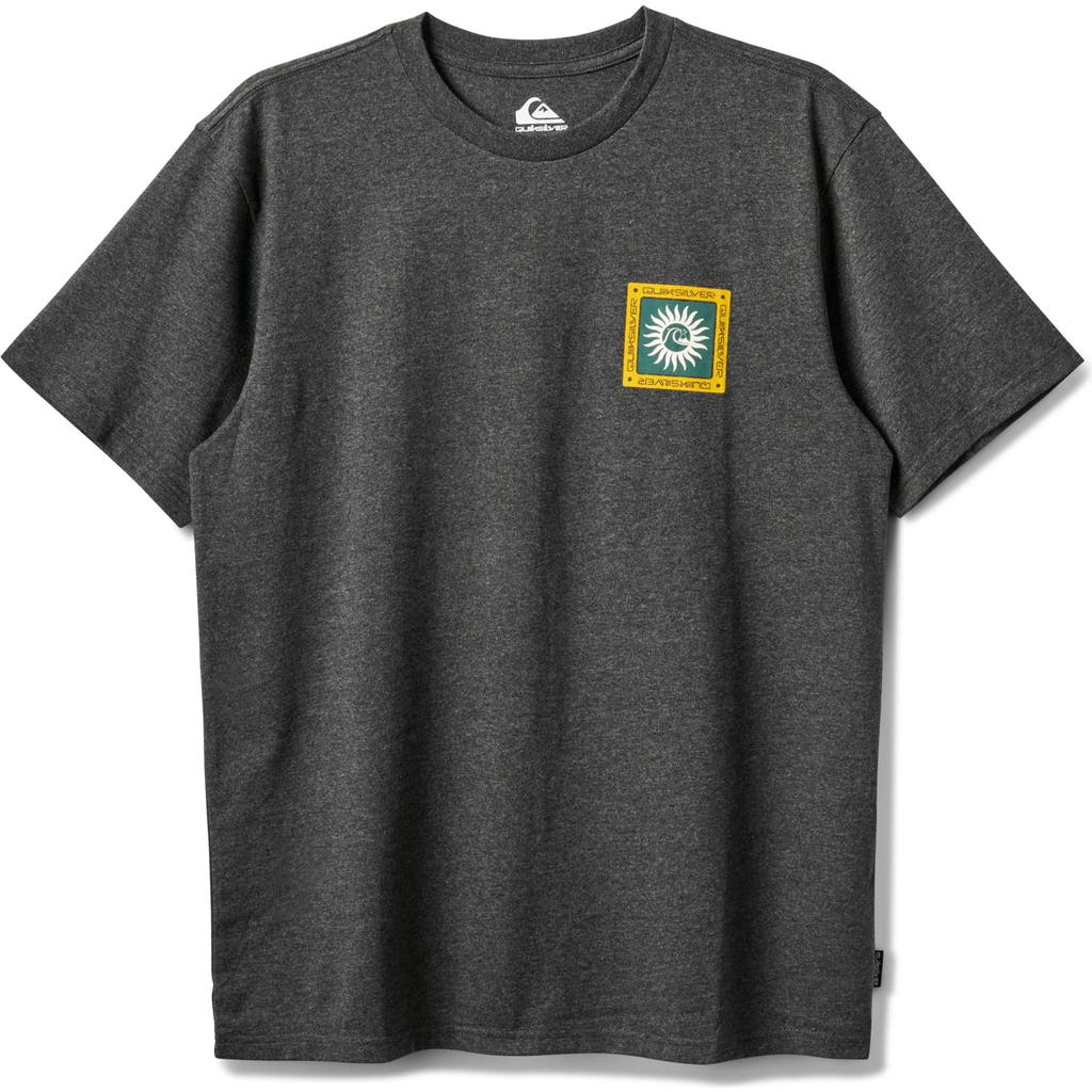 Quiksilver Sun Roots Mod Graphic T-shirt In Gray