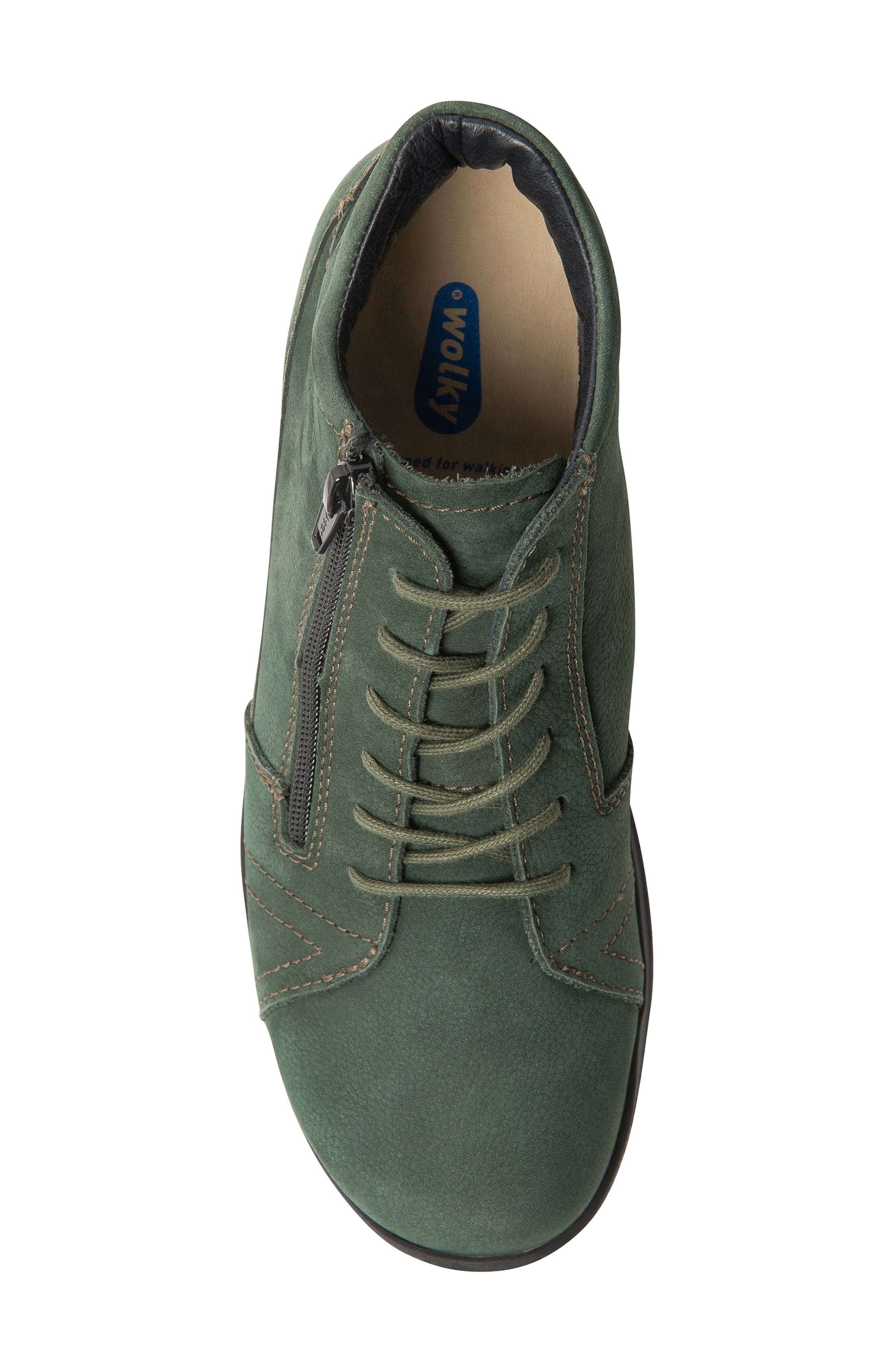 Why Leather Bootie, Alternate, color, PRIMAL GREEN