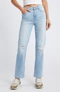 HIDDEN JEANS Ripped Straight Leg Jeans