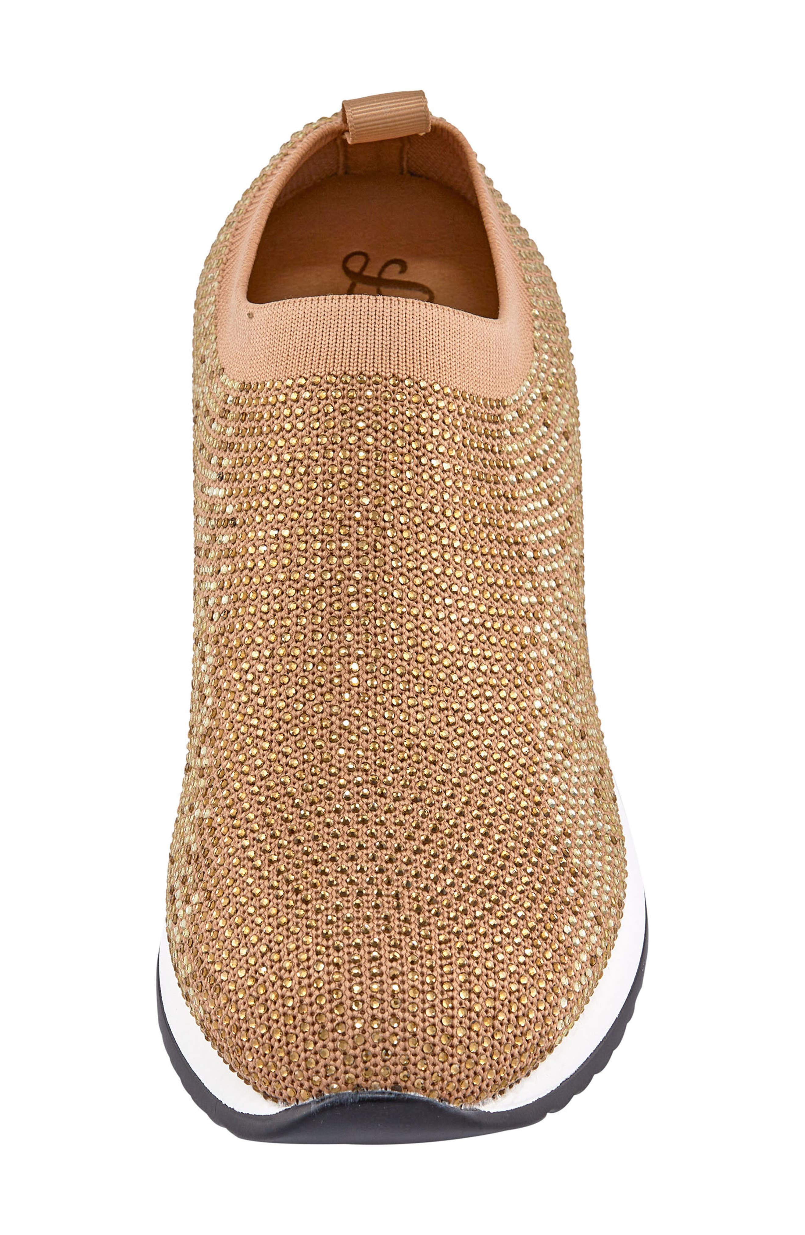 Bella Rhinestone Sneaker, Alternate, color, GOLD MULTI