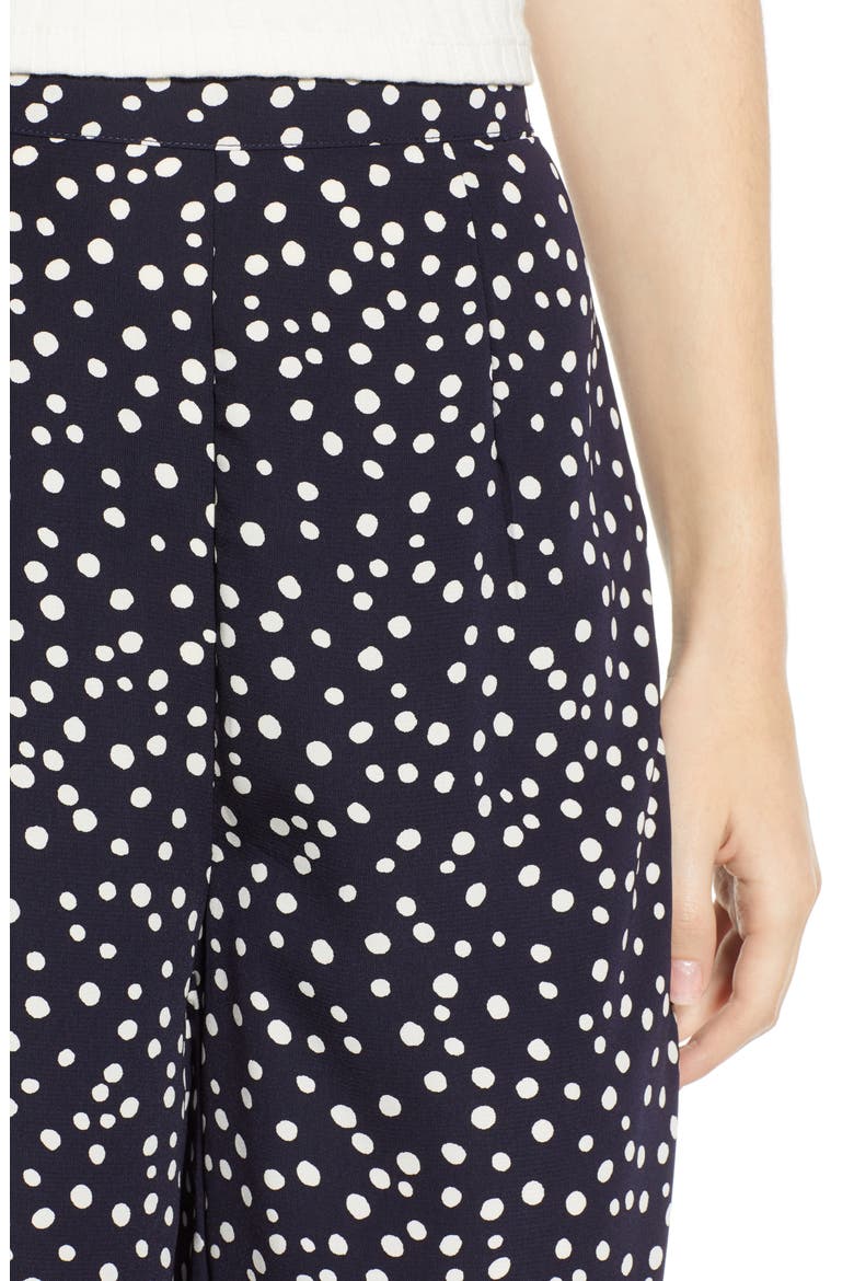 Abstract Wide Leg Pants, Alternate, color, NAVY/ WHITE