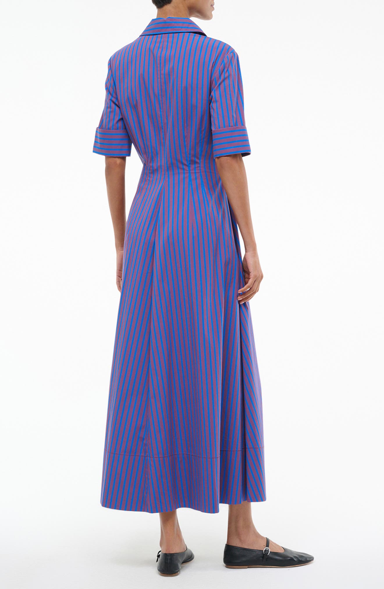 Joan Stripe Maxi Shirtdress - image 2