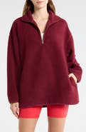 Free People Coco Faux Shearling Pullover Sweatshirt