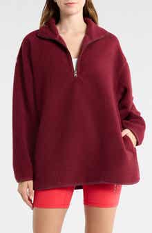Free People Coco Faux Shearling Pullover Sweatshirt