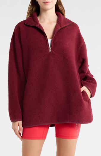 Free People Coco Faux Shearling Pullover Sweatshirt